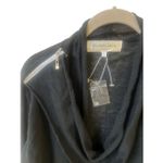 Patrizia Luca Milano wrap sweater black linen blend sz Small NWOT Photo 3