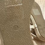 JOYFOLIE | Sparkling Gold Embellished Thong Rhinestone Elastic Strap Sandals Size 7 Photo 3