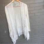 Tempo Paris NWT  100% Silk Ruffle Cardigan Made in Italy S Photo 4