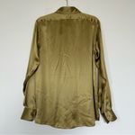 Tom Ford New Fluid Fit Pleated Silk Charmeuse Button-Up Shirt in Fg710 Pale Sage Photo 8