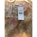 Loft XS Floral Shimmery Dress With Bubble Hem. Flowy Style. Drop Waist. Photo 7