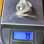 Natural Prasiolite Green Amethyst Sterling Silver Ring Size 6 Photo 8