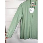 Anne Klein Light Sage Green Long Sleeve Knit Open Front Cardigan Sz PS Photo 3