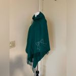 Vintage Japanese Ladies Scarves Green Scarf (Made in Japan) One Size Photo 8