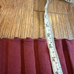 A New Day burgundy knit accordion pleat midi skirt size M Photo 3