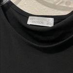 Vintage Elegant Black Top with Pearl Accents on short sleeves Photo 2