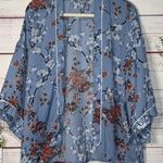 Floral Pattern Kimono Top Size M Photo 0
