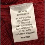 Grame XL Red Turtleneck Long Sleeve Knit Tunic Sweater Photo 7