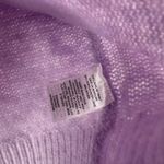 Halogen  Size‎ XL Sweater Purple Fuzzy Pullover Back Neck Tie Casual Preppy Cute Photo 3