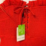 Planet Blue The East Order Smocked Lace-Up Ruffle Dress Sz XS NWT $199 Photo 7