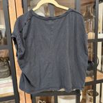We The Free  you rock tee charcoal slouchy raglan oversized cropped top boxy Photo 5