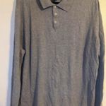 Christian LaCroix Men’s Long Sleeve Polo Shirt XXL Gray Pima Cotton Blend Photo 0