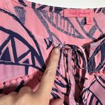 Fresh Produce  Tank Dress Women M Pink Blue Plant Print Coastal Beach Made in USA Photo 7