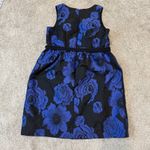Lane Bryant 14 sleeveless floral jacquard satiny belted dress D4 2455 Photo 4