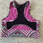 Nike Rare!!  Swoosh High Neck Support Sports Bra‎ Pink Black Small Dri-Fit Photo 9
