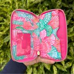 Lilly Pulitzer Wristlet Zipper Wallet w/ Sea Shells Pink/Blue Photo 4
