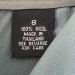 Limited America Green Wool Trouser Pants Size 8 Photo 8