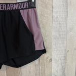Under Armour * Women's Performance Shorts Black/Purple Small Gym Running Photo 2