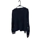 Northern Reflections Vintage  Black Embroidered Floral Cardigan Sweater XL Photo 4