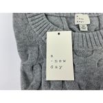 A New Day Women's Grey Textured Cable Knit Crewneck Sweater 3X Photo 6