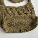 Crocheted Knit Hobo Tote Bag Lightweight Boho Bohemian Festival Olive Green Photo 12