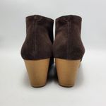 Talbots  Suede Leather Wedge Lace Up Ankle Booties Brown Size 8M Photo 5