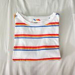 PINK - Victoria's Secret PINK Victoria’s Secret White Striped Shirt Photo 3