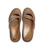 Crocs Size 9 Croslite Work Flat Mary Jane's Brown Comfort Slip Resistant Photo 1
