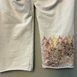 Lucky Brand vintage y2k white embroidered buddha capri sweatpants small Photo 15