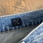 Lucky Brand  Relaxed Taper Button Fly Cropped Ripped Light Wash Jeans Photo 2