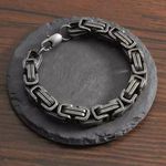 9mm Stainless Steel Vintage Necklace & Bracelet Set Photo 3