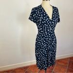 Seraphine Maternity Atara Blue Floral Summer Wrap Dress Size 2 Photo 2