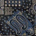 Vintage Black Blue Paisley Patchwork Print 80s 90s Bold Check Club Vibes Mall Size undefined Photo 2