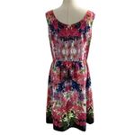 Liz Claiborne Women Size 14 Floral Dress Pink Sleeveless 28-170 Photo 1