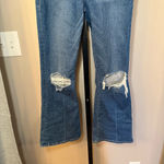 frame denim Frame‎ Denim Le Crop Mini Boot Distressed Jeans Medium Wash Size 28 Photo 2