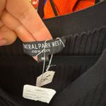 Central Park West Black Ribbed Button-Up Top. Center Park west. Size medium. Photo 2