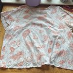 Pink and White Boxy Tie Front T Photo 3