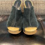 Steven By Steve Madden  Black Suede Studded Barc High Heel Clogs Sz 9B Photo 3