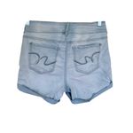 Wallflower The Ultra Fit Rolled Cuffed Jean Short 13 Womens Light Wash Denim Blue Size undefined Photo 1