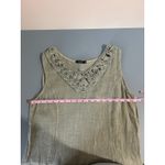 Lungo L'Arno 100% linen dress made in Italy pale green size M sleeveless Size M Photo 7