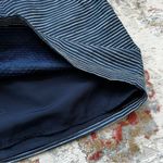 Banana Republic  Navy and White Pinstripe Pleated Skirt Size 0 Blue Stripes Photo 3