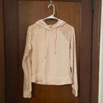 Calia by Carrie  Underwood Pink Velvet Sleeves Effortless Hoodie Photo 2