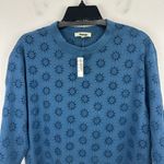 Madewell  Embroidered Wide Sleeve Boxy Tee Shirt Relaxed Sunfaded Blue XS NWT Photo 3