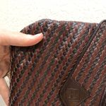 Fendi Vintage Woven Small Leather Crossbody Brown Bag Photo 6