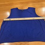 Cable & Gauge  plus size women’s royal blue sleeveless sweater size 3X. Photo 3