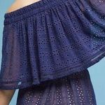 Anthropologie Tiered Eyelet Off-Shoulder Romper Photo 1