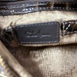 Cole Haan  Bag Vintage Croc-Embossed Brown Hobo Shoulder Purse Gold Hardware Photo 6