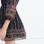 Madewell  Black Woodland Mini Dress Sz 4 Photo 10