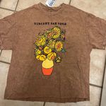 Fifth Sun Women’s  Vincent Van Gogh brown t shirt Photo 0