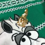 Unicorn Santa Ugly Christmas Sweater Size L Photo 3